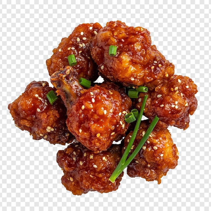 PSD gratuito deliciosas y crujientes alas de pollo con miel y ajo