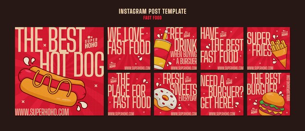 Las deliciosas publicaciones de comida rápida dibujadas a mano en Instagram
