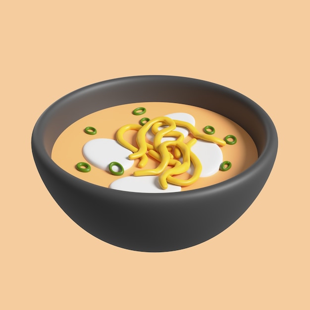 Delicioso icono de sopa coreana