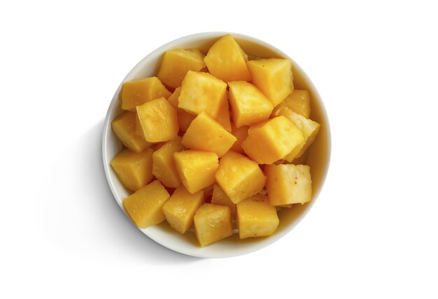Un delicioso mango en el estudio.
