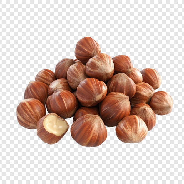 Un delicioso montón de avellanas listas para ser disfrutadas