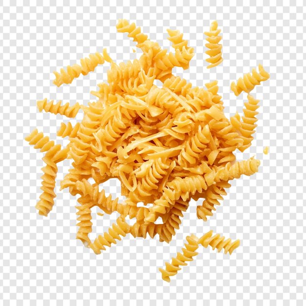Un delicioso montón de pasta Rotini listo para cocinar
