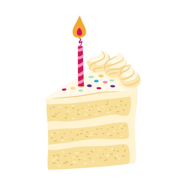 Delicioso pastel de cumpleaños decorado