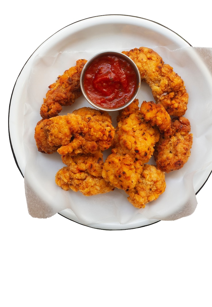 PSD gratuito delicioso pollo mexicano sin huesos naturaleza muerta