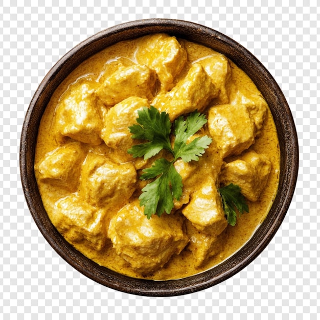 El delicioso pollo Tikka Masala en un cuenco rústico