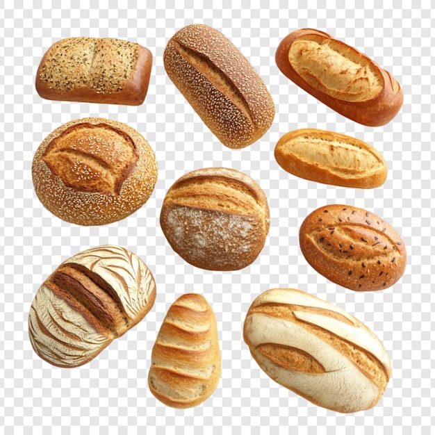Deliciosos panes artesanales variedad costras doradas buenas horneadas