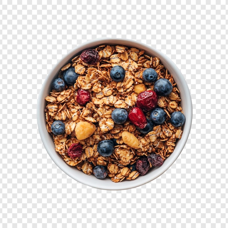 PSD Gratis delicious and healthy oatmeal breakfast bowl