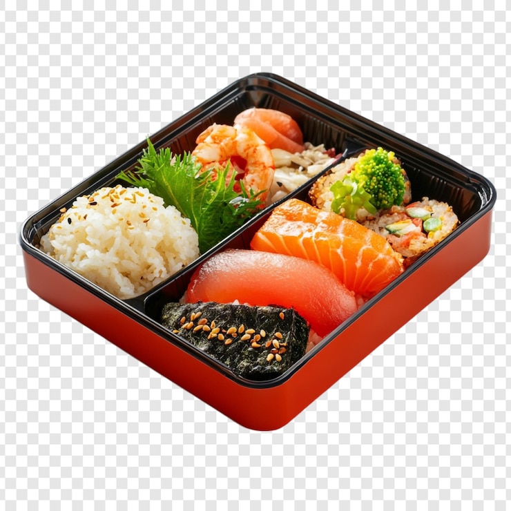 PSD gratuito deliziosa scatola di bento giapponese una delizia culinaria