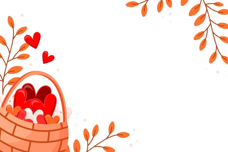 PSD Gratis desain bingkai hari valentine