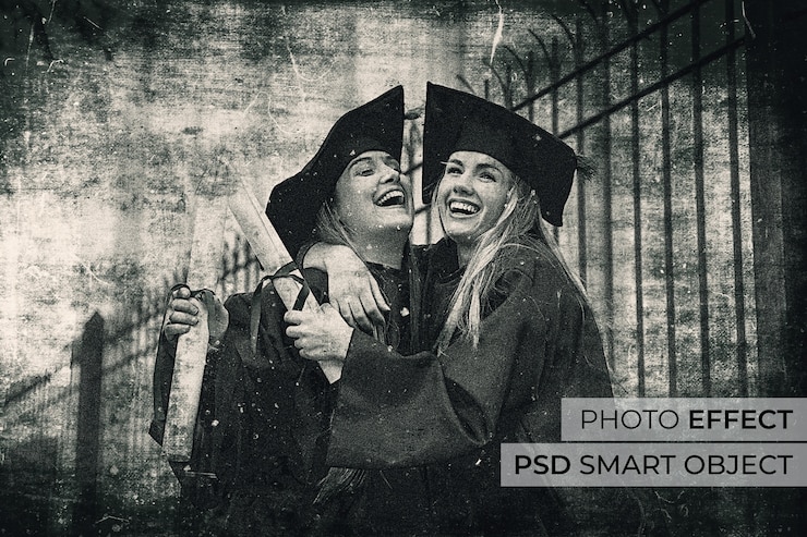 PSD Gratis desain efek foto grunge