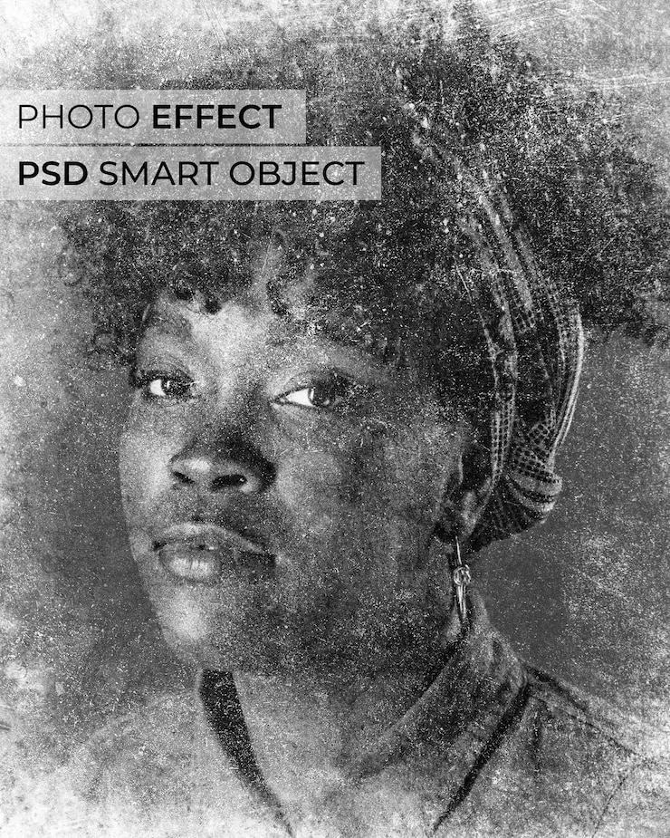 PSD Gratis desain efek foto grunge