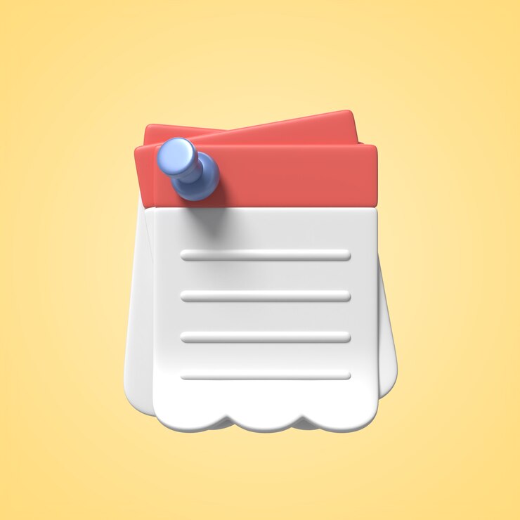 PSD Gratis desain ikon catatan