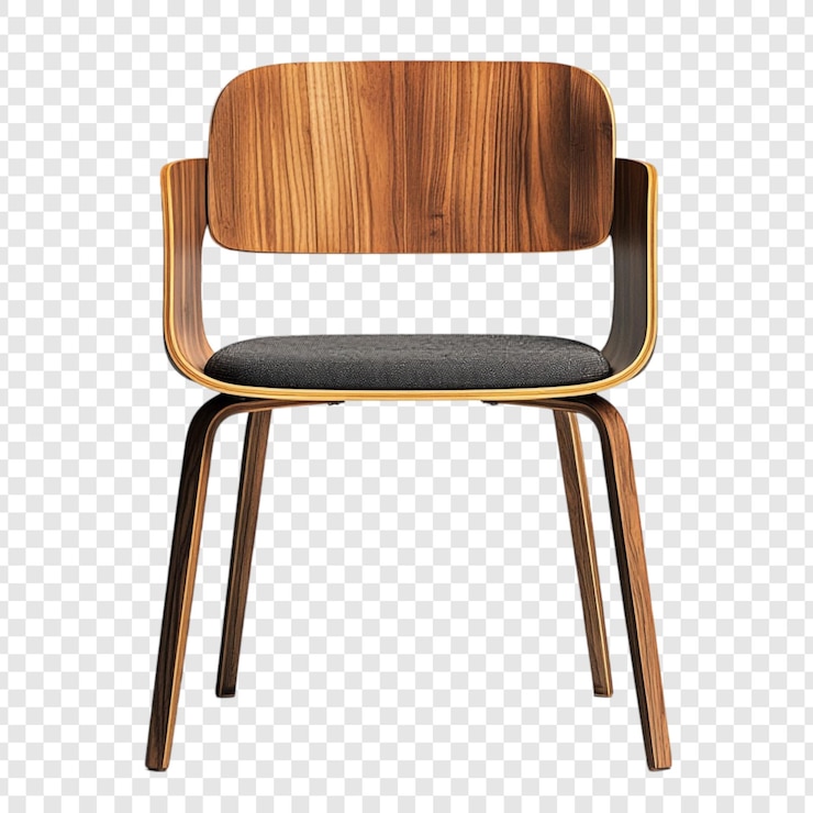 PSD Gratis desain kursi kayu modern tempat duduk elegan dan nyaman