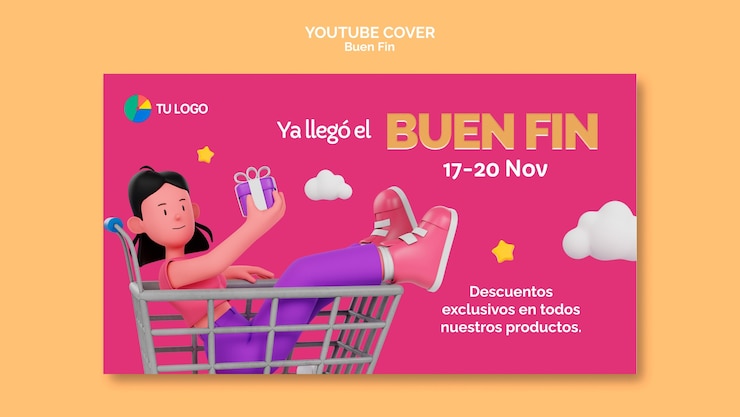 PSD Gratis desain templat buen fin