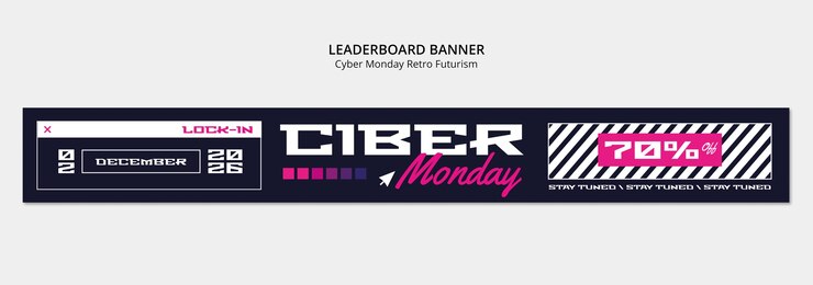 PSD Gratis desain templat cyber monday