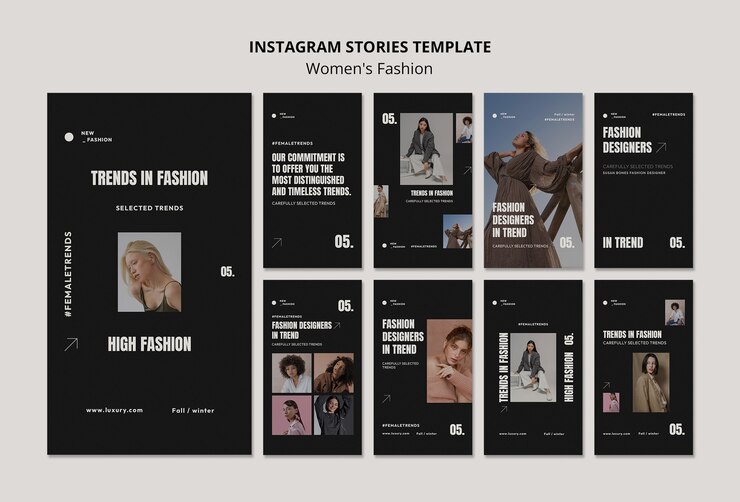 PSD Gratis desain templat fashion wanita