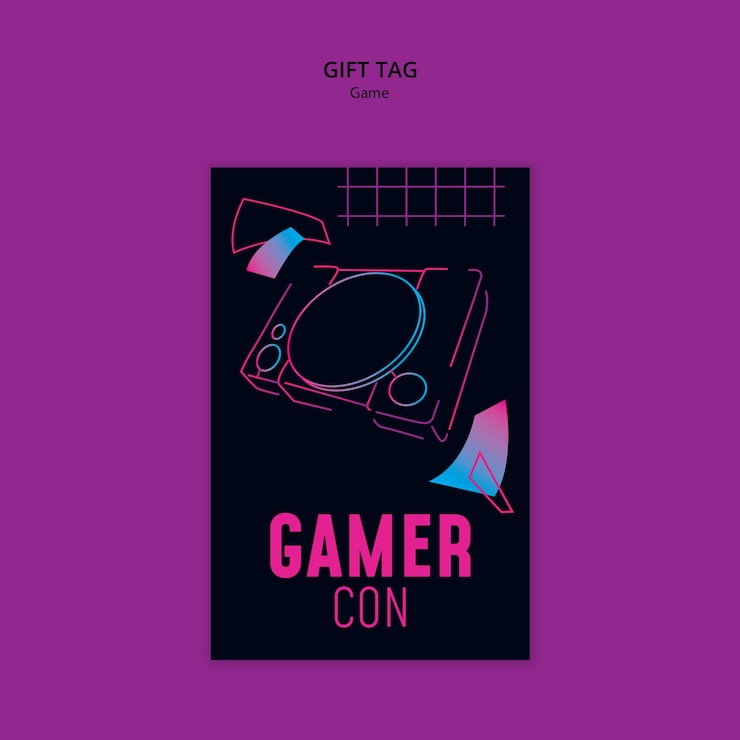 PSD Gratis desain templat gamer