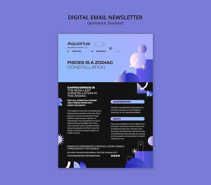 PSD Gratis desain templat gradien geometris