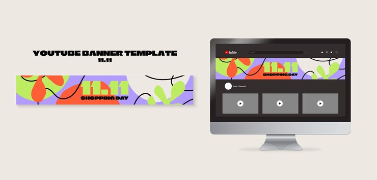 PSD Gratis desain templat hari belanja