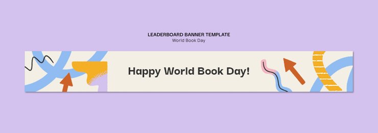 PSD Gratis desain templat hari buku sedunia