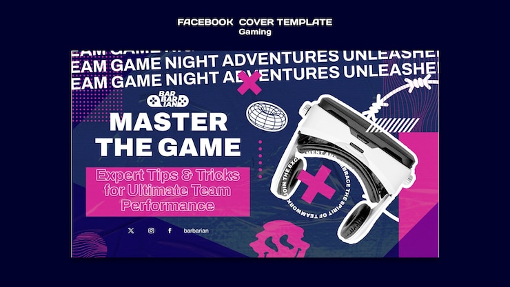 PSD Gratis desain templat media sosial game