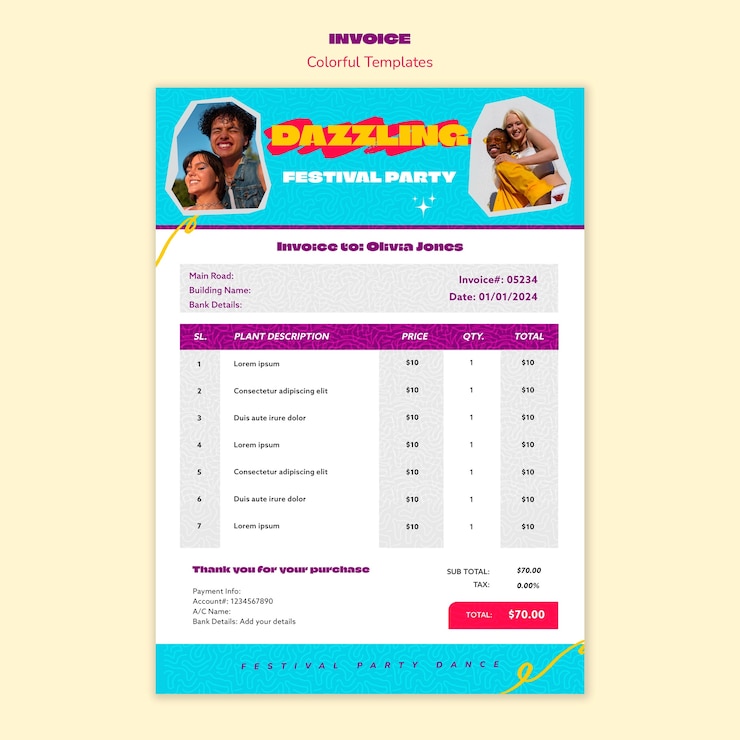 PSD Gratis desain templat penuh warna