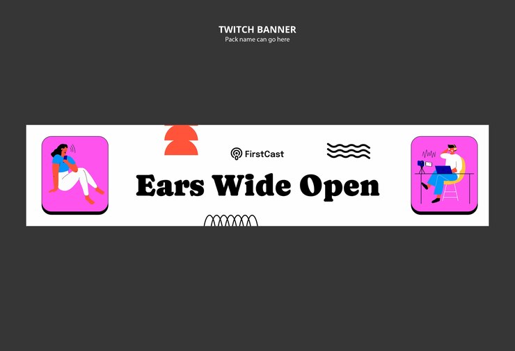 PSD Gratis desain templat podcast