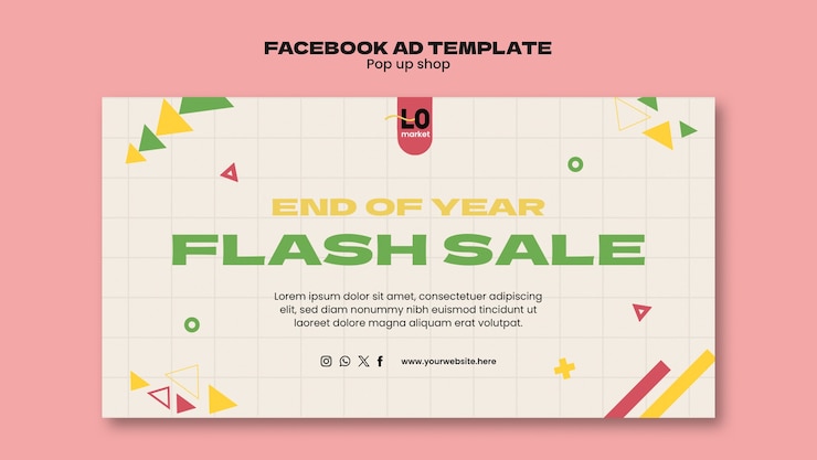 PSD Gratis desain templat pop up shop
