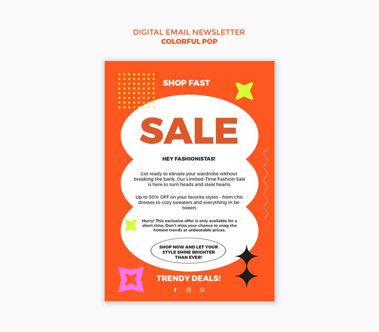 PSD Gratis desain templat pop warna-warni