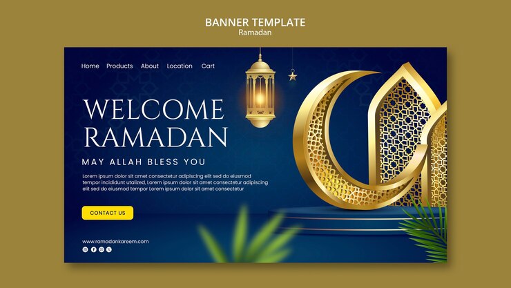 PSD Gratis desain templat ramadan