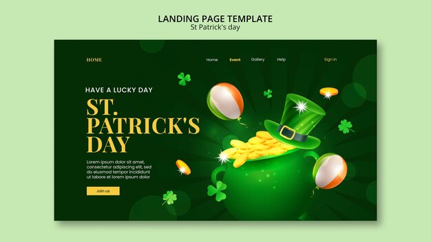 Design del modello del giorno di San Patrizio