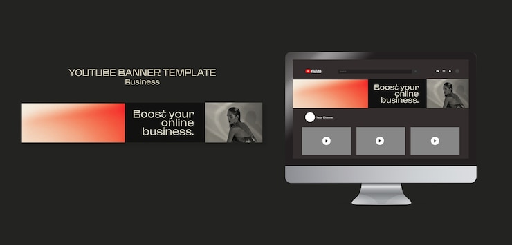 PSD gratuito design del modello di business gradiente