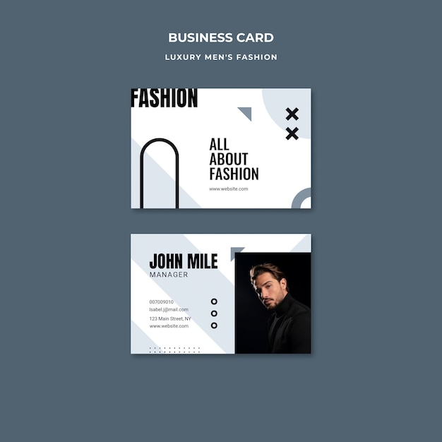 Design del modello di moda maschile di lusso