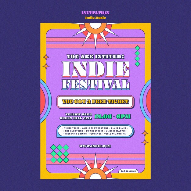 Design del modello di musica indie