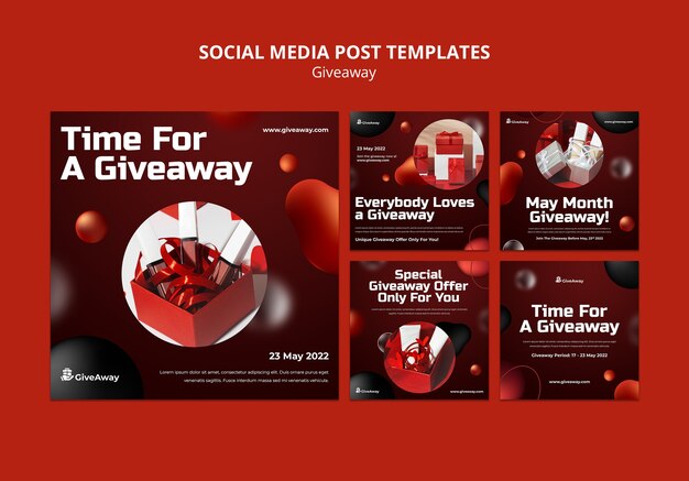 Design del modello di post instagram omaggio