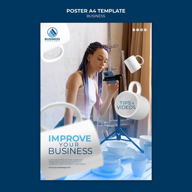 Design del modello di poster aziendale