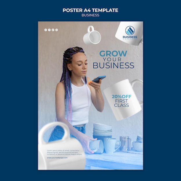 Design del modello di poster aziendale