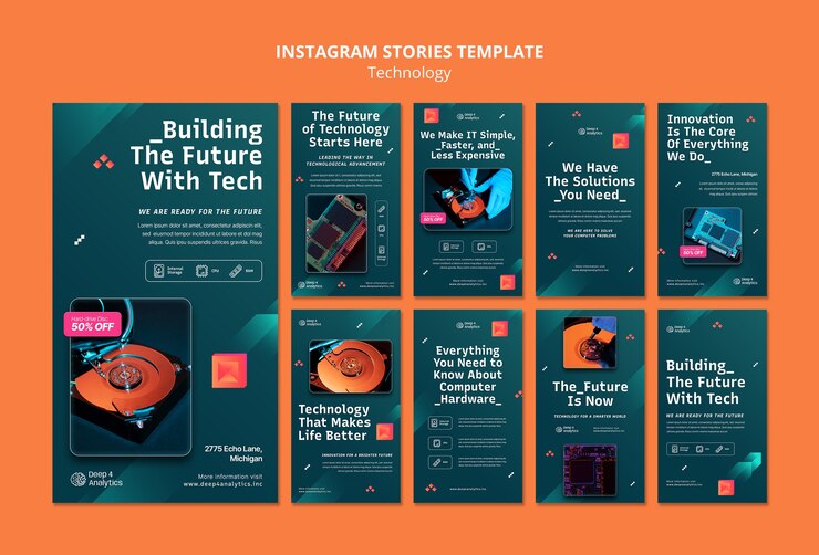 PSD gratuito design del modello di tecnologia gradiente