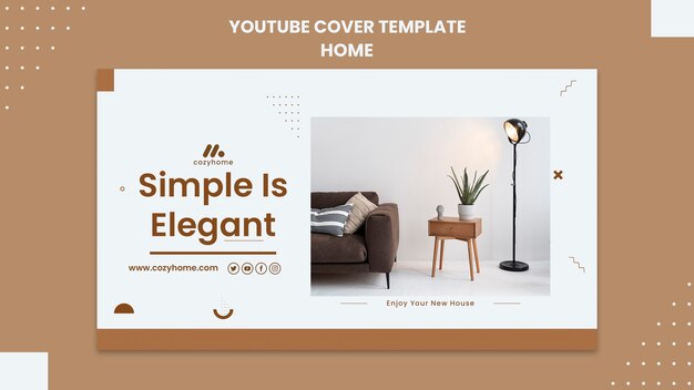 Design interno piatto copertina youtube