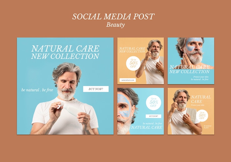 PSD gratuito design minimalista del modello di bellezza