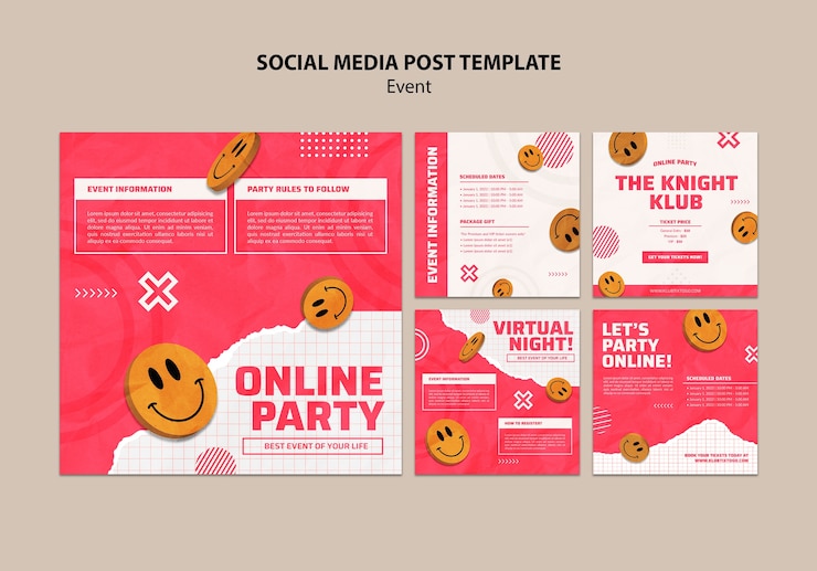 PSD gratuito design piatto 2d e 3d mashup instagram post design