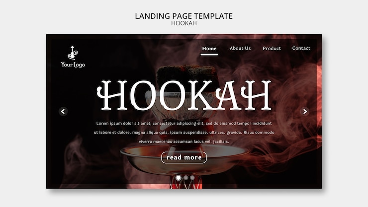 PSD gratuito design realistico del modello di narghilè