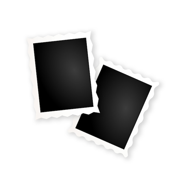 Design realistico della cornice per foto