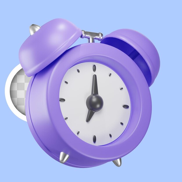 Despertador recordatorio de eventos importantes y citas ilustración 3d