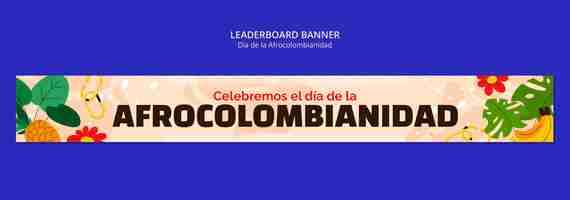 PSD gratuito dia de la afrocolombianidad diseño de plantillas