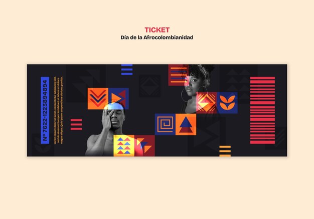 Dia de la afrocolombianidad sjabloonontwerp