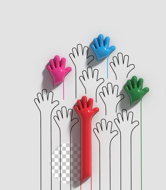 Día Internacional de la Juventud 12 de agosto 3D Render Transparente Diseño Psd