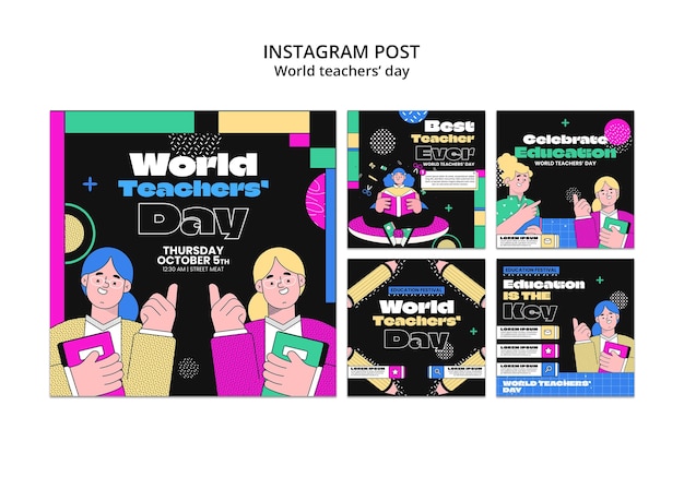 El día mundial de los maestros en instagram