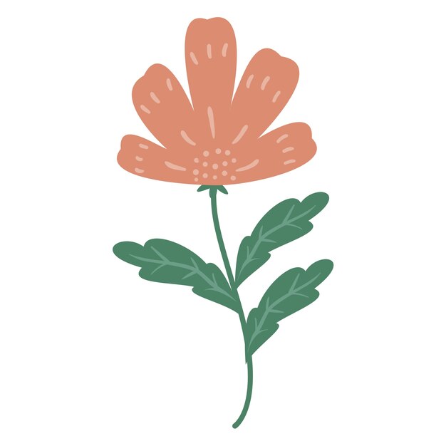 Dibujo de flores dibujado a mano