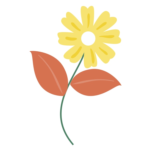 Dibujo de flores dibujado a mano